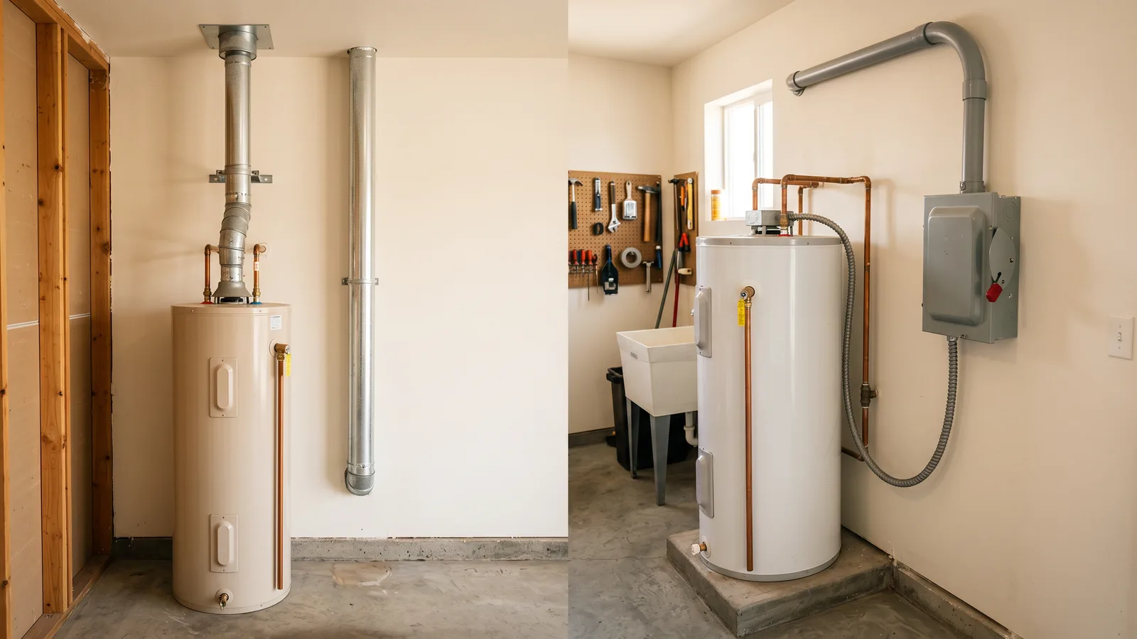 Gas vs Electric Water Heater Installation Cost: Scope, Venting and Panel Upgrades